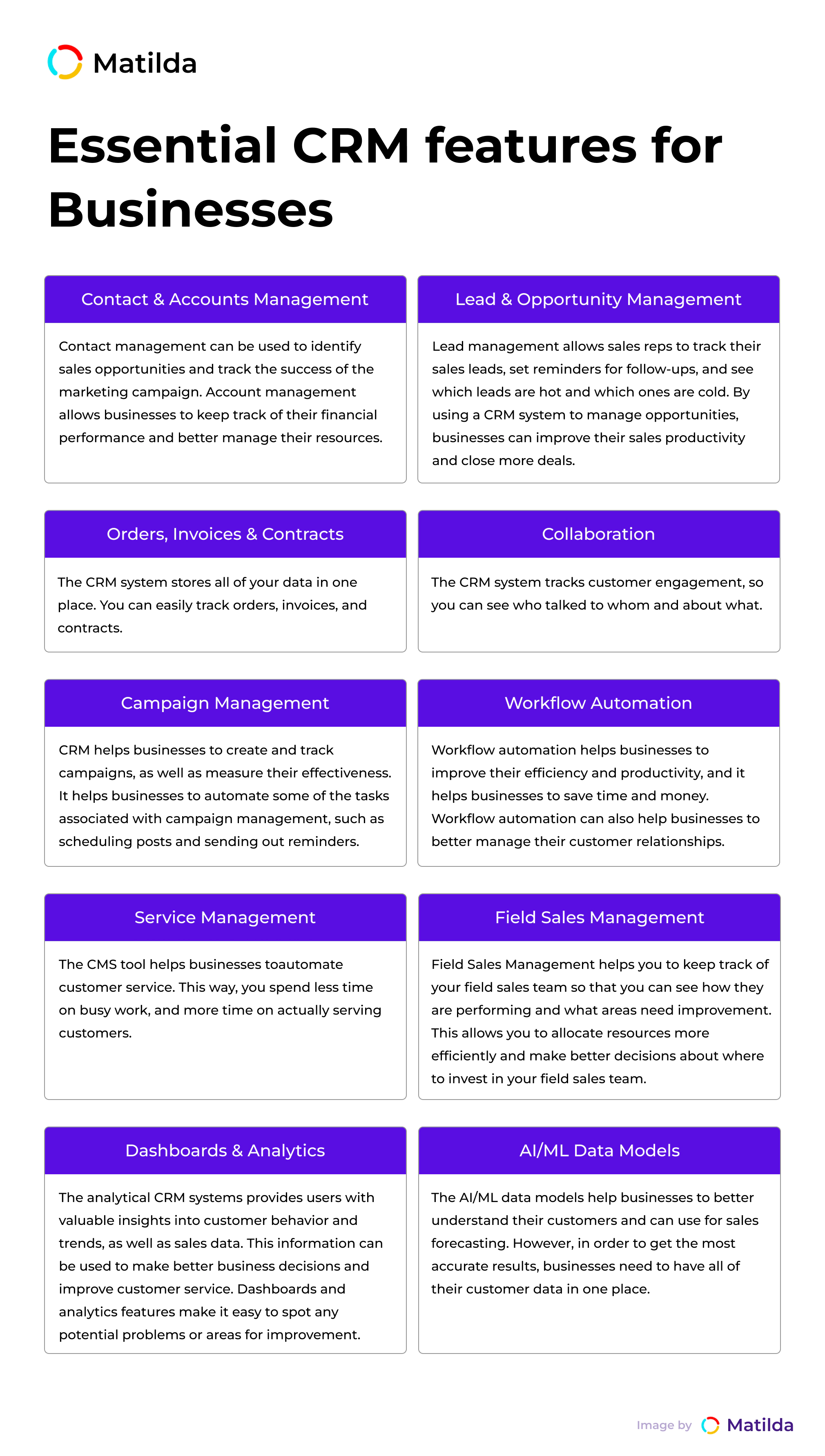 Essential CRM features for businesses